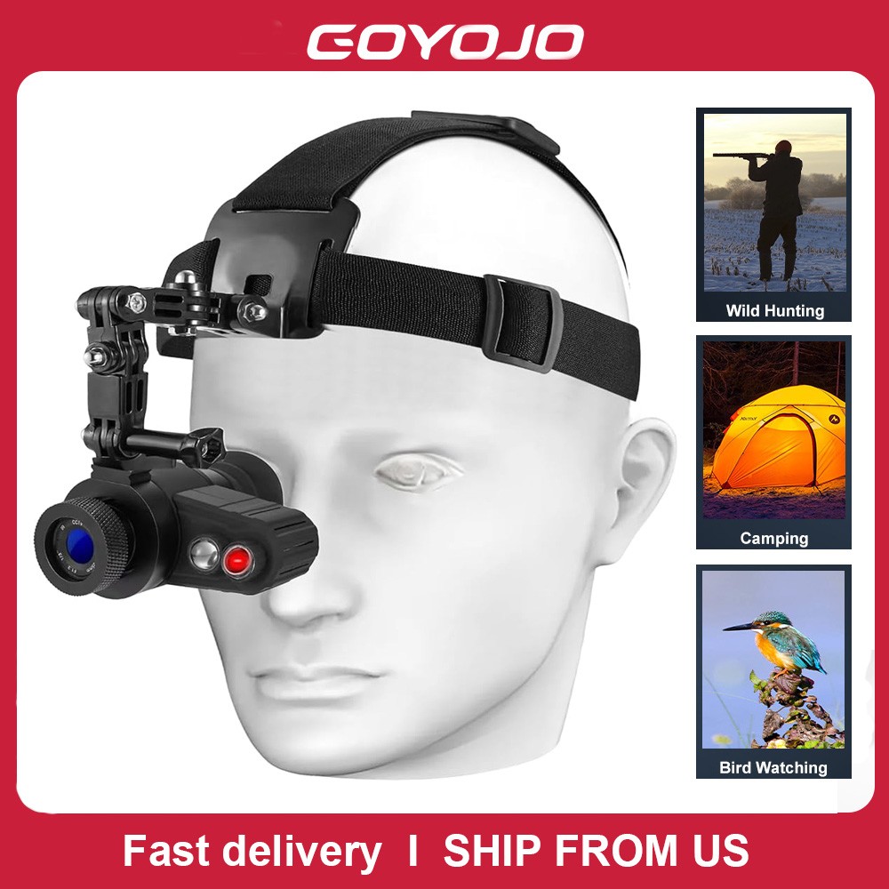 Monocular Goggles With Head Strap For Hunting Camping