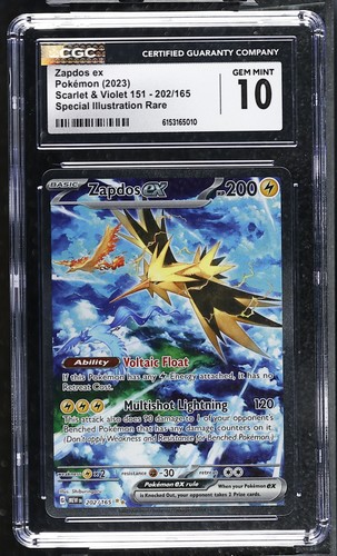 Zapdos ex graded CGC 10 for sale on eBay
