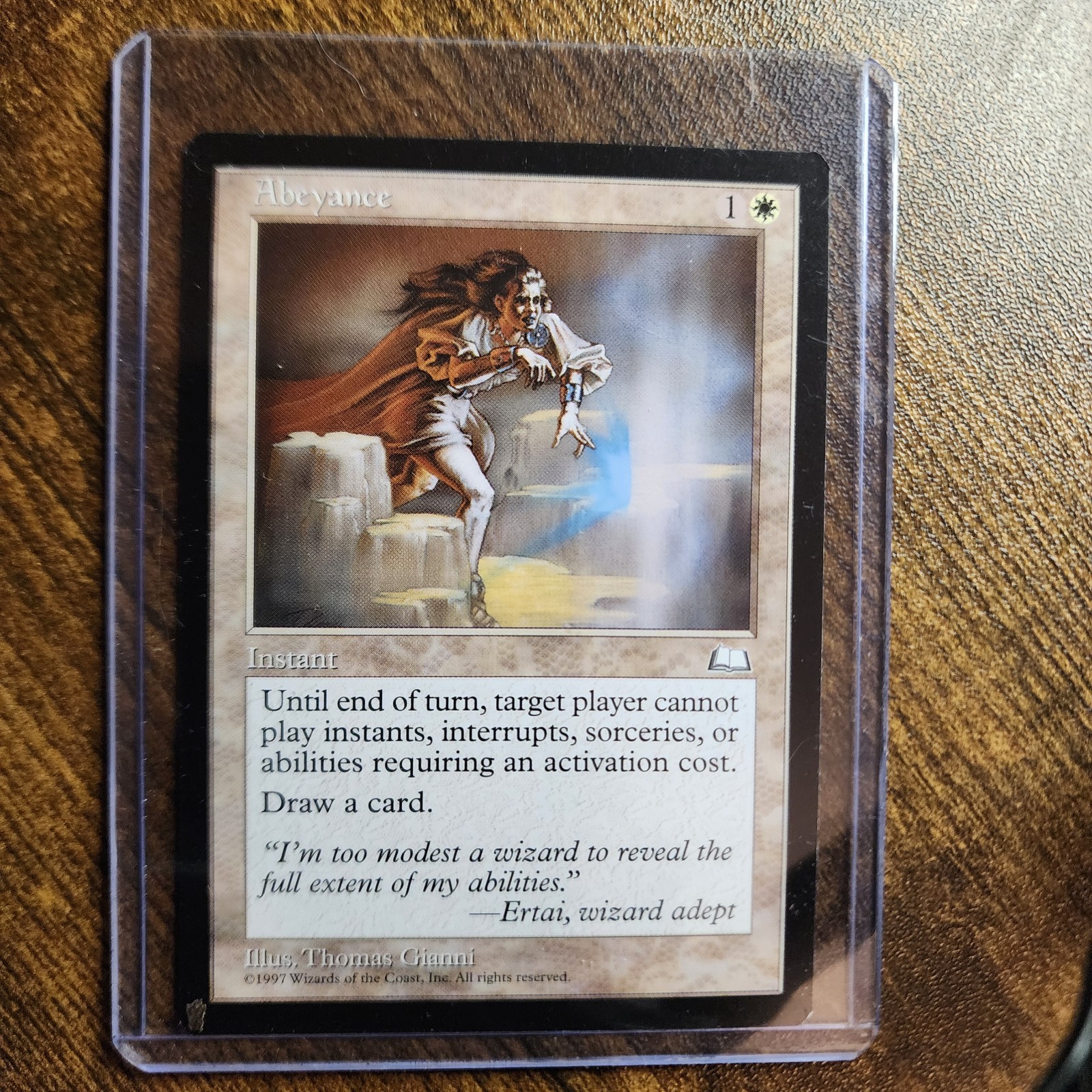 MTG - Magic The Gathering - Weatherlight - ABEYANCE - RARE!!! - NEVER PLAYED!!!