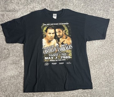 Diego Corrales vs Jose Luis Castillo T-Shirt Original New Boxing Fight Black XL
