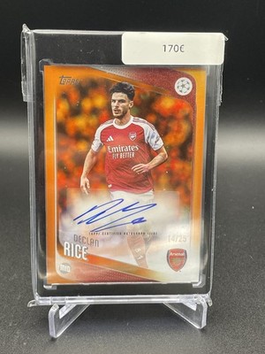 Topps Flagship UCC 2025/26 Declan Rice Autogramm orange /25!