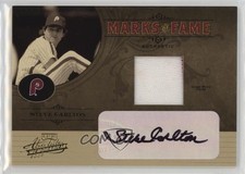 2005 Playoff Absolute Memorabilia Marks of Fame /125 Steve Carlton Auto HOF n8a