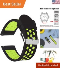 Versatile 22mm Silicone Watch Strap - Customizable Design for Every Occasion