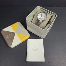 Fossil Modern Sophisticate Multifunction Stainless Steel Watch BQ1560 Silver NEW