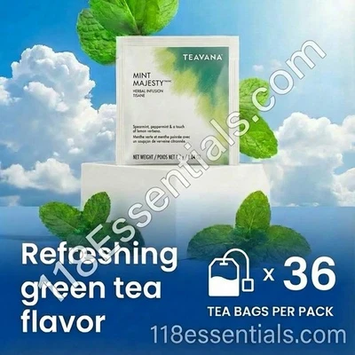 Starbucks Teavana Tea Sachets Mint Majesty Pack of 36 Sachets Exp 2027