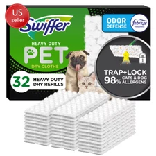 Swiffer Sweeper Pet Heavy Duty Multi-Surface Dry Cloth Refills - 32ct