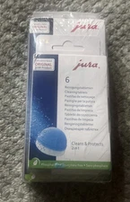 Jura ~ 2 Phase Descaling Tablets  9 Pack & Cleaning Tablets 6 Pack ~ Sealed
