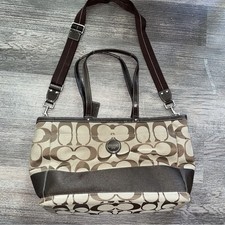 Coach  C  Logo Canvas Large Diaper Bag