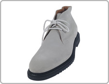 Scarpe da per uomo artigianali polacchino pelle scamosciate  bianche classiche