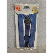 Despicable Me Minions One Size Denim Print Suspenders Novelty Accessory