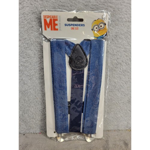 Despicable Me Minions One Size Denim Print Suspenders Novelty Accessory