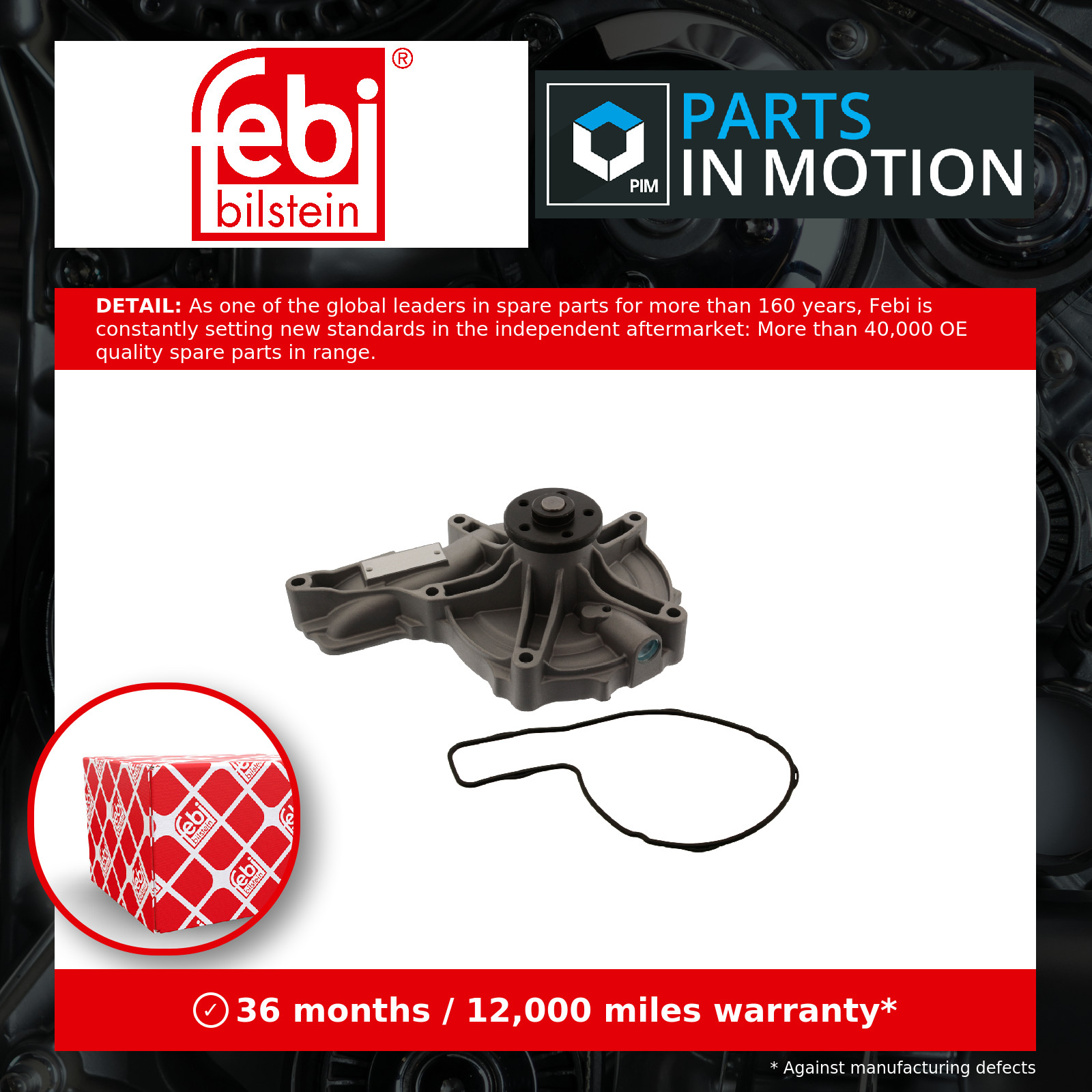 Water Pump 30451 Febi Coolant 20451516 20464403 20538845 20744939 20761306 New - Image 5