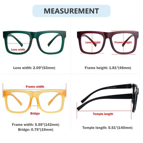 Eyekepper 6 Pack Metalless Screwless Spring Hinges Reading Glasses Women Men ... - Picture 5 of 6