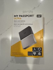 Western Digital My Passport Ultra 4TB External Portable HDD - WDBFKT0040BGY-WESN