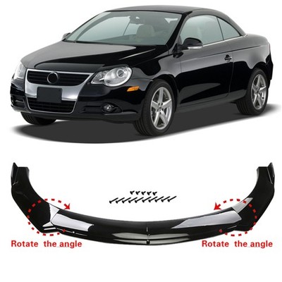 Black For VW EOS 2007-2011 Car Front Bumper Lower Lip Spoiler Diffuser Body Kit