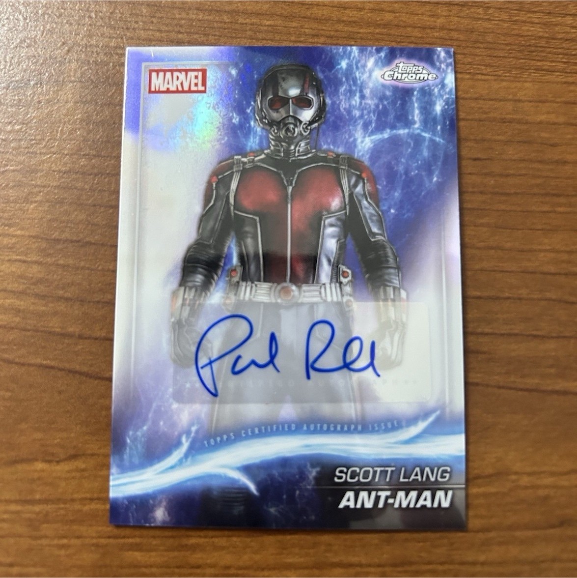Paul Rudd as Ant-Man #AA-PR Marvel 2025 Topps Chrome Studios Autograph trading card — raw and PSA graded price guide