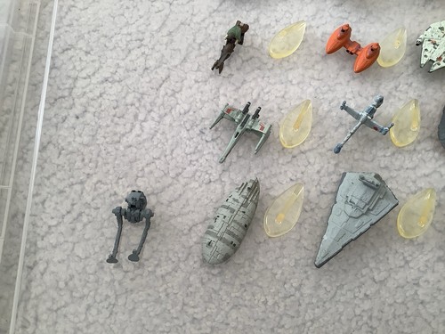 STAR WARS MICRO MACHINES ORIGINAL TRILOGY SHIPS STANDS JOB LOT LFL 1995 GALOOB - Foto 8 di 9