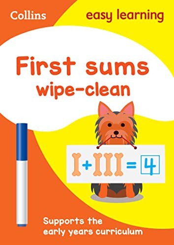 First Sums Age 3-5 Wipe Clean Activity Book : Ideal For Home Learning Collins Easy Learning - Image 4