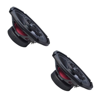 Ground Zero Radioactive GZRF 69SQX 6x9 Inch 3 Way Coaxial Speakers 130w RMS