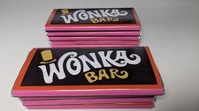 10 x Willy Wonka Chocolate bar With FREE Golden Tickets Novelty Gift easter kids