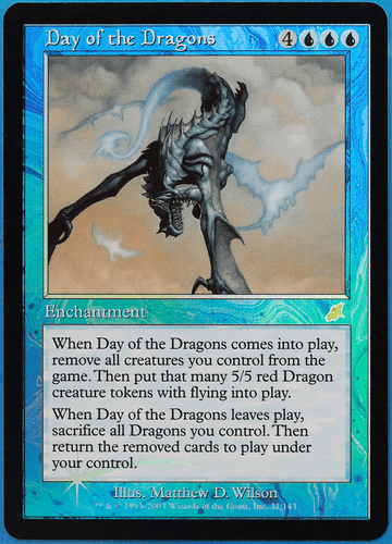 Day of the Dragons FOIL Scourge NM Blue Rare MAGIC CARD (ID# 504492) ABUGames - Picture 1 of 2