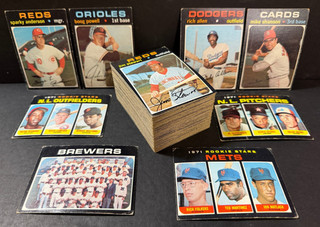 NEAR COMPLETE/Partial Lot of (101) DIFFERENT 1971 Topps HIGH NUMBERS Baseball