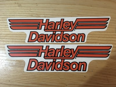 HARLEY DAVIDSON Vtg Pair (set of 2) Low Rider Tank Decals 11.5  X 2.75  New