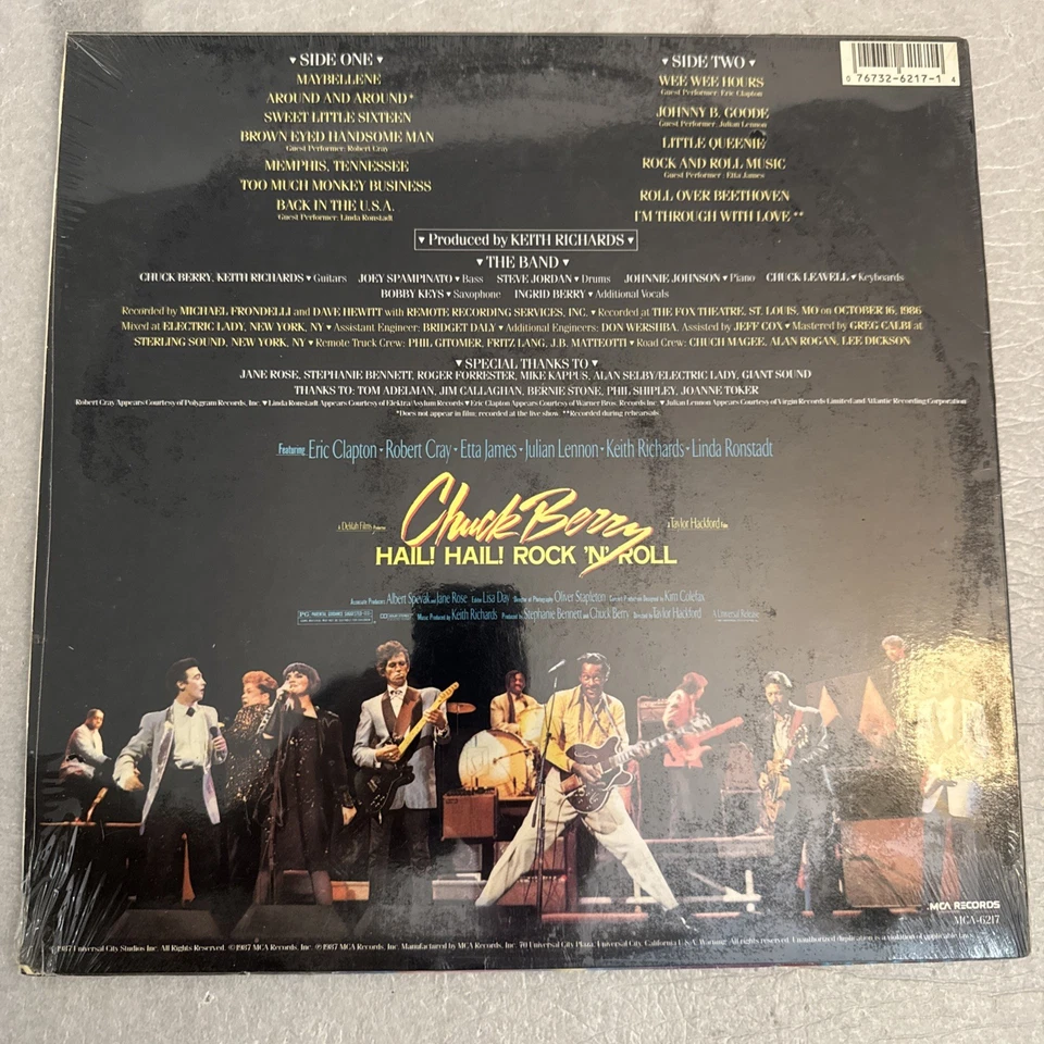 Chuck Berry Hail! Hail! Rock N' Roll (OST) 1987 LP Sealed Keith Richards Clapton - Image 2 of 2