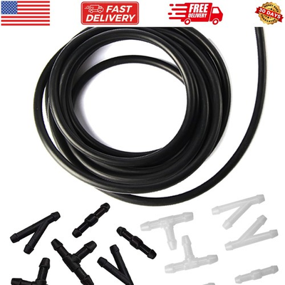 #ad #ad Windshield Washer Hose Kit 4 Meter Universal Washer Fluid Hose with 12 Pcs ... $13.29