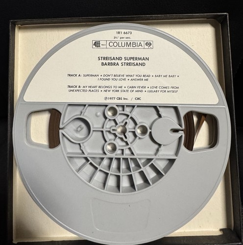 Barbara Streisand-Superman 7"  Tape 4-Track Stereo 3 3/4 IPS Reel to Reel - Picture 3 of 3
