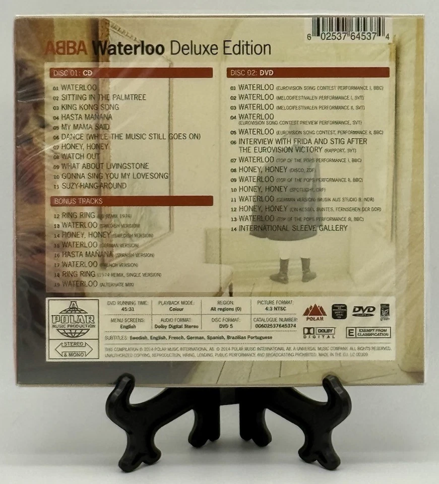 ABBA Waterloo Deluxe Edition CD & DVD Digipak  40th Anniversary Import Brand New - Image 2 of 4