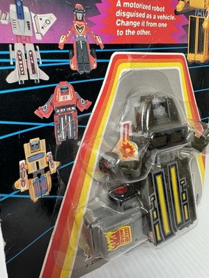 1984 Vintage Moto-Bot Pull Back Diecast Toy #29583 Intex