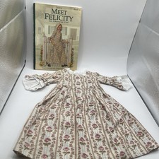 VTG 1991 Book  1986 Pleasant Co Tag Meet Dress American Girl Felicity Doll