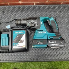 Makita DHR242 18V LXT Brushless SDS+ Rotary Hammer Drill, 5Ah Battery, Charger