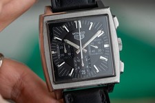 TAG Heuer Monaco Men's Black Watch - CS2111.FC8119