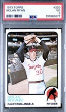 Topps 1973 Nolan Ryan #220 PSA 3 California Angels Base Set MLB Baseball Card
