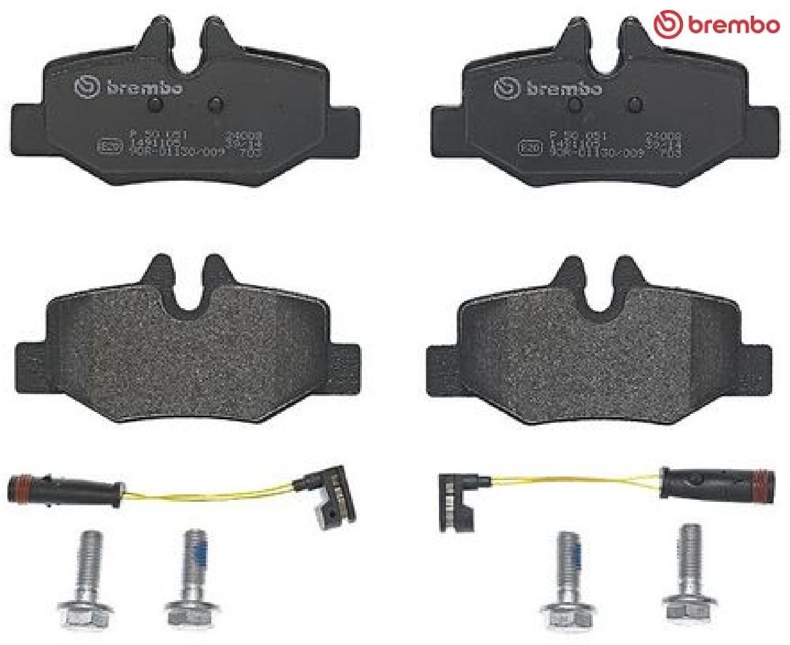 Bremsbelagsatz, Scheibenbremse P 50 051 BREMBO für MERCEDES-BENZ VITO Bus VIANO - Bild 2