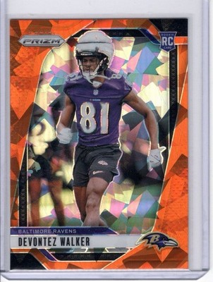2024 Panini Prizm - Rookies Devontez Walker #328 Orange Ice Prizm (RC)