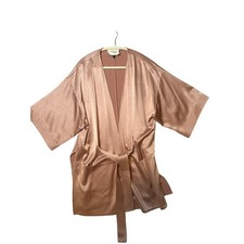 Halston Heritage Kimono Wrap Jacket Blush Pink M