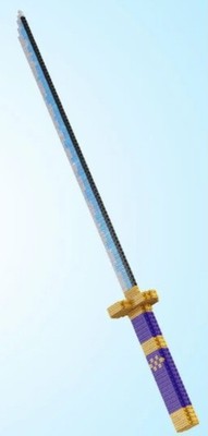 Samurai Sword over 2ft Long- Building Block- 4 Varieties- w/Stand- Free Shipping