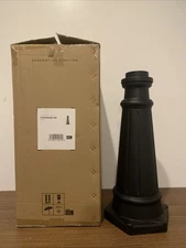 Generation Lighting Outdoor Lamp Post Base Black Lantern PostBase BK