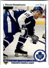 1990-91 Upper Deck #224 Vincent Damphousse Toronto Maple Leafs NHL Hockey