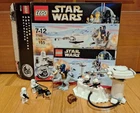 LEGO Star Wars 7749 Echo Base nearly complete w/ minifigs box and book