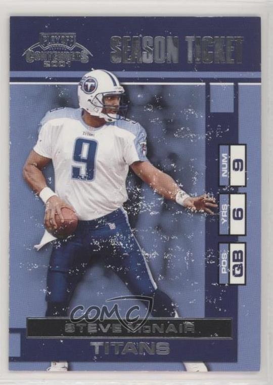 2001 Playoff Contenders Season Ticket Sample Steve McNair #94 0q3