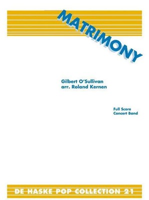 Gilbert O'Sullivan | Matrimony | De Haske Pop Collection | Partitur