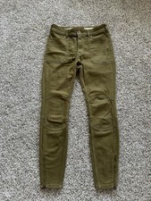 Anthropologie PILCRO AND THE LETTERPRESS 27 HIGH RISE DENIM LEGGING Olive F25