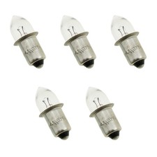 MEETOOT 5PCS Replacement Torch Work Bulb Light 4.8V 0.75A Bayonet Mount...