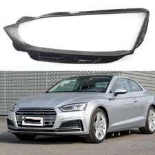 Left Driver Headlight Glass Lens Clear Cover+Glue For Audi A5 2017-2020 S5 RS5