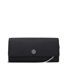Tory Burch Black Leather Clutch Bag 100% Authentic