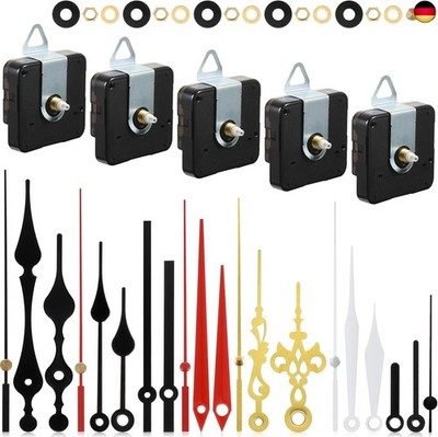 Outus 5 Stücke uhrwerk für wanduhr uhrwerk mit Zeiger DIY Uhrwerk Mechanismus u